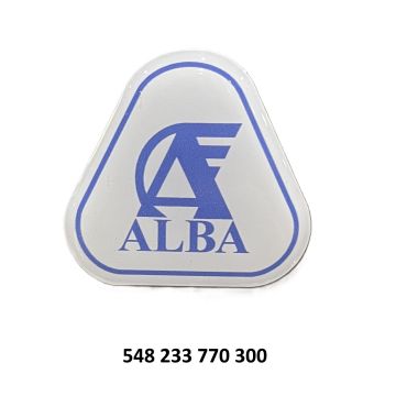 Štítek ALBA 35 x 35 pryskyřice