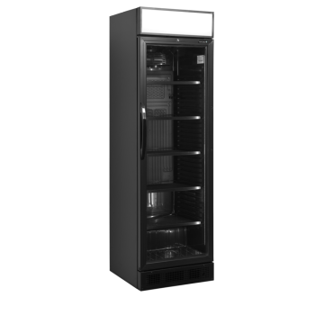Chladicí skříň prosklené dveře - TEFCOLD CEV 425 CP BLACK