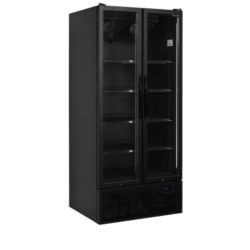 Chladicí skříň prosklené kř. dveře - FS890H BLACK