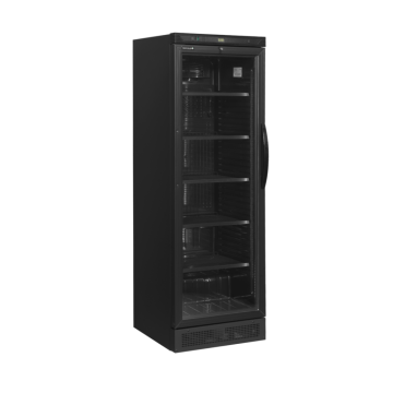 Chladicí skříň prosklené levé dveře - TEFCOLD CEV 425 BLACK L/H