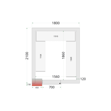 CRNF1821 - Policový regálový modul sada