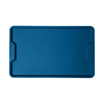 Jídelní podnos ergonomický s uchy, hořcová modrá, 530x325 mm