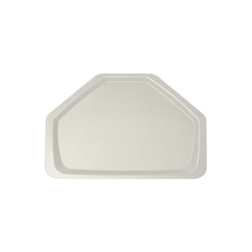 Jídelní podnos zkosený, jasná bílá, 530x325 mm