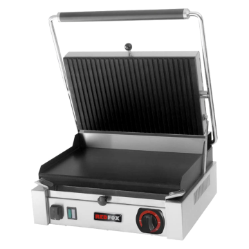 Kontaktní gril hladký elektrický 41x41 teflon 230 V | REDFOX - PM 2015 LTF