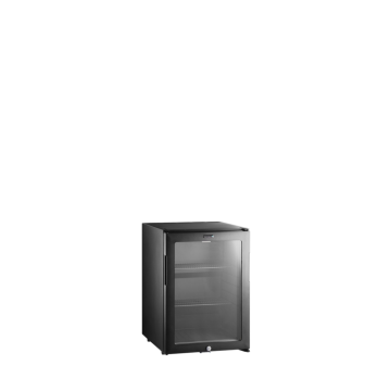 Minibar prosklené dveře, černá - TM44G-1