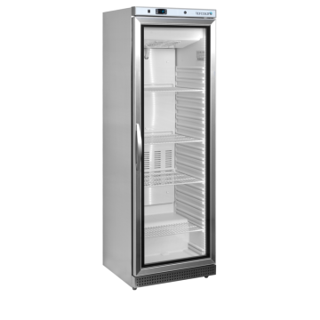 Mrazicí skříň prosklené dveře, nerez - TEFCOLD UF 400 VSG