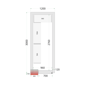 Panely ke stavebnicovým boxům 120 mm - CR 120x300x220
