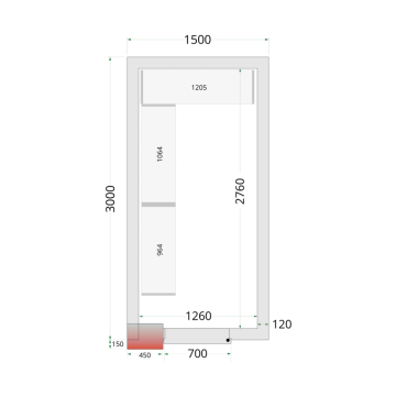 Panely ke stavebnicovým boxům 120 mm - CR 150x300x220