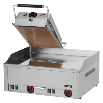 Steak gril elektrický dvojitý 65x48 stolní durable chrom | REDFOX - KD 63 E