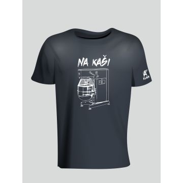 Tričko "na kaši" ebenově šedá 3XL